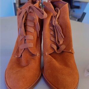 Women's Tan Suede Ankle Boots